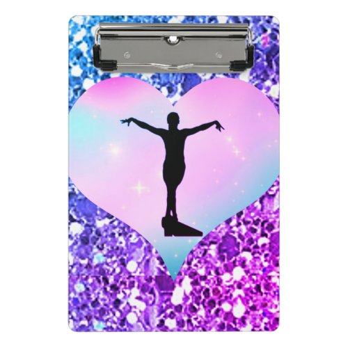 Girls Gymnastics Glam Notebook Mini Clipboard