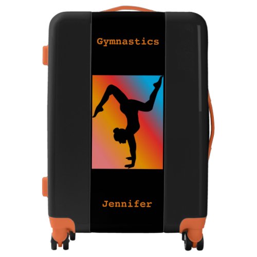 Girls Gymnastics Handstand Pose Custom Luggage