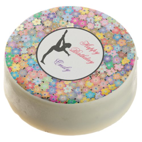 Girls Gymnastics Happy Birthday Chocolate Covered Oreo