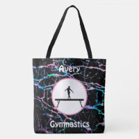 Girls Gymnastics Hologram Balance Beam Tote Bag
