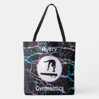 Girls Gymnastics Hologram Balance Beam Tote Bag
