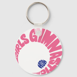 Girls Gymnastics Keychain