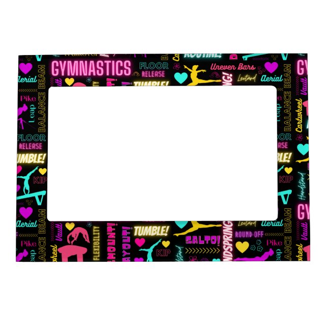  Girls Gymnastics   Magnetic Frame (Front)