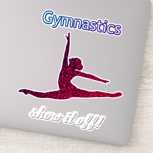 Girls Gymnastics Meet  Show it off Stickers