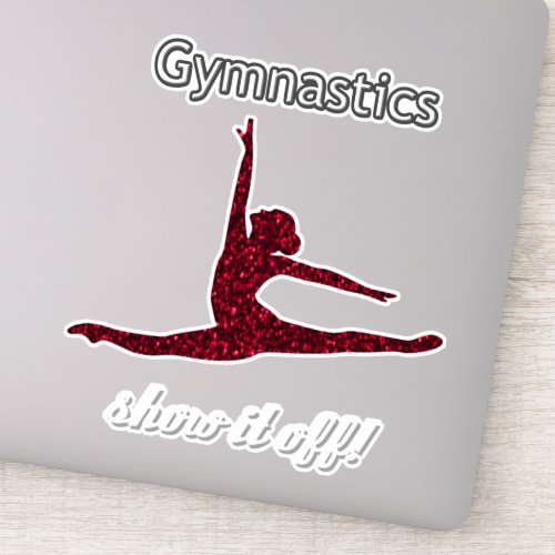 Girls Gymnastics Meet  Show it off Stickers