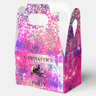 GIRLS GYMNASTICS PARTY FAVOR BOX