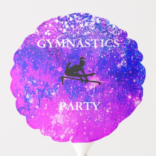 Girls GYMNASTICS PARTY Sparkle BALLOONS _ SMALL
