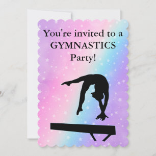 Girls Gymnastics Pastel Stars Birthday Party
