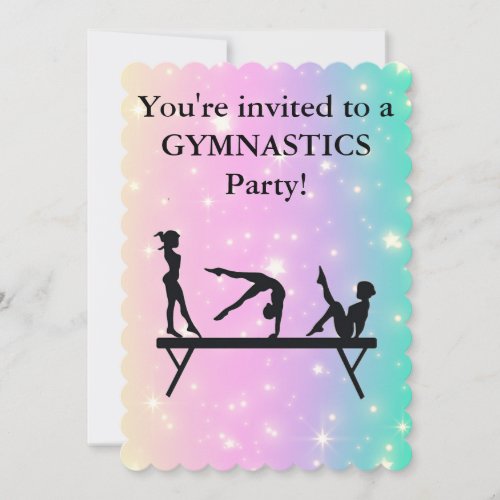 Girls Gymnastics Pastel Stars Birthday Party