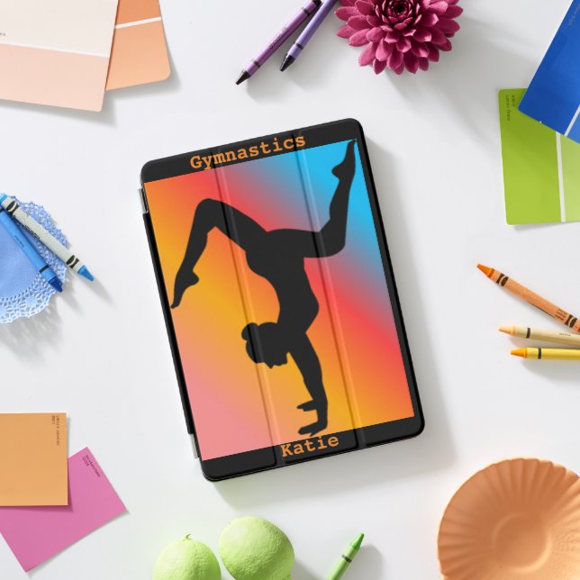 Girls Gymnastics Personalized iPad Smart Cover (Desk)