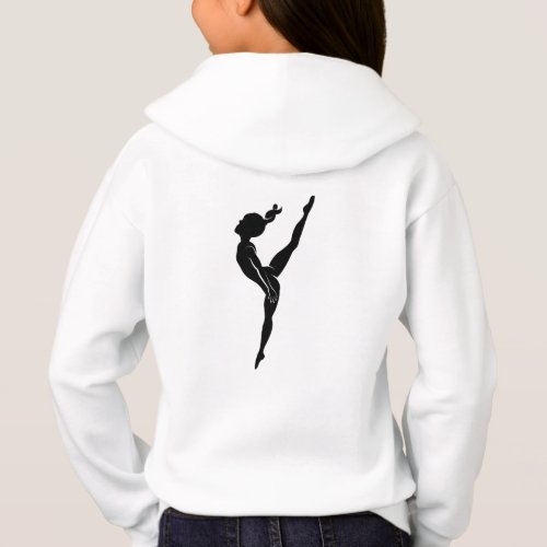 Girls Gymnastics Pink Hoodie