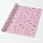 Girls Gymnastics Pink Purple Rainbow Pattern  Wrap