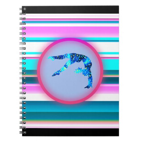 Girls Gymnastics Power Tumbling Handspring   Notebook