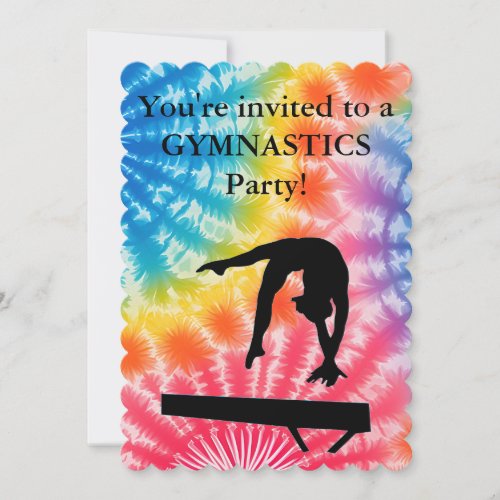 Girls Gymnastics Rainbow Birthday Party