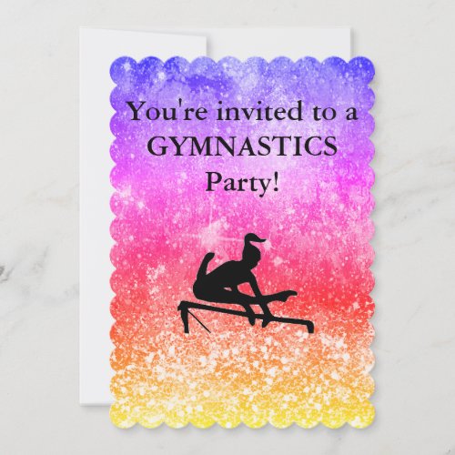 Girls Gymnastics Rainbow Birthday Party