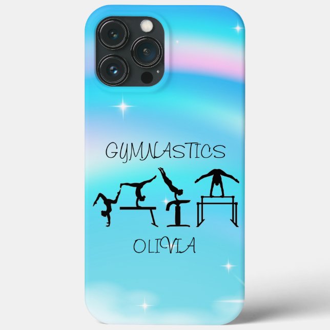 Girls Gymnastics Rainbow Swirls  Case-Mate iPhone Case (Back)