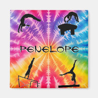 Girls Gymnastics Rainbow Tie-Dye