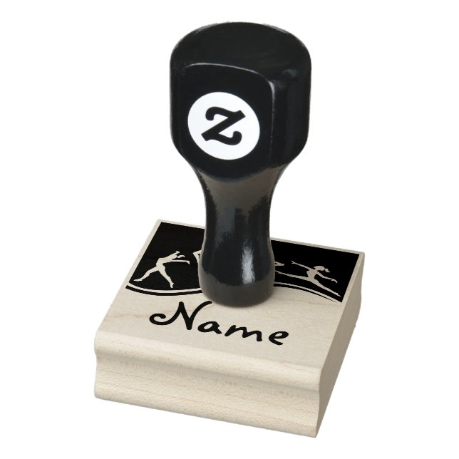 Girls Gymnastics Rubber Stamp (Stamp)