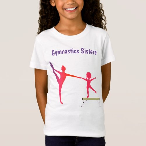 Girls Gymnastics Sisters T_Shirt