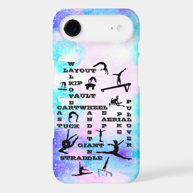Girls Gymnastics Skills Custom   Case-Mate iPhone Case (Back)
