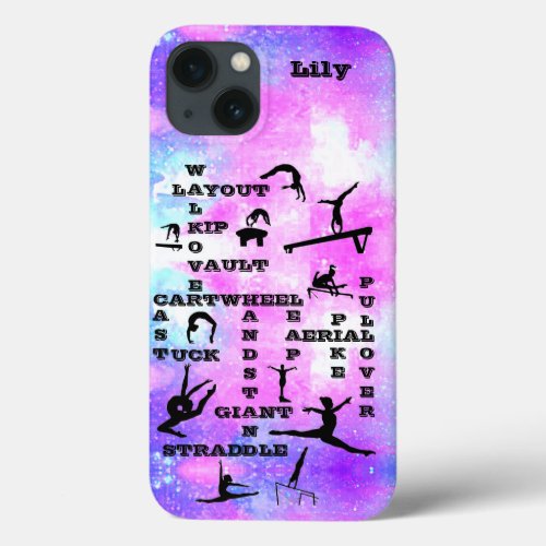 Girls Gymnastics Skills Custom iPhone  iPad case