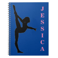 Girls Gymnastics Spiral Photo Notebook