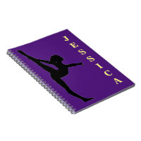 Girls Gymnastics Spiral Photo Notebook