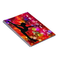 Girls Gymnastics Spiral Photo Notebook