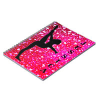 Girls Gymnastics Spiral Photo Notebook