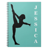 Girls Gymnastics Spiral Photo Notebook