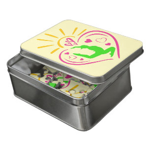 Girls Gymnastics - Summer Sunshine Heart Jigsaw Puzzle