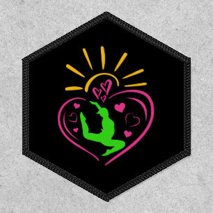 Girls Gymnastics - Summer Sunshine Heart Patch