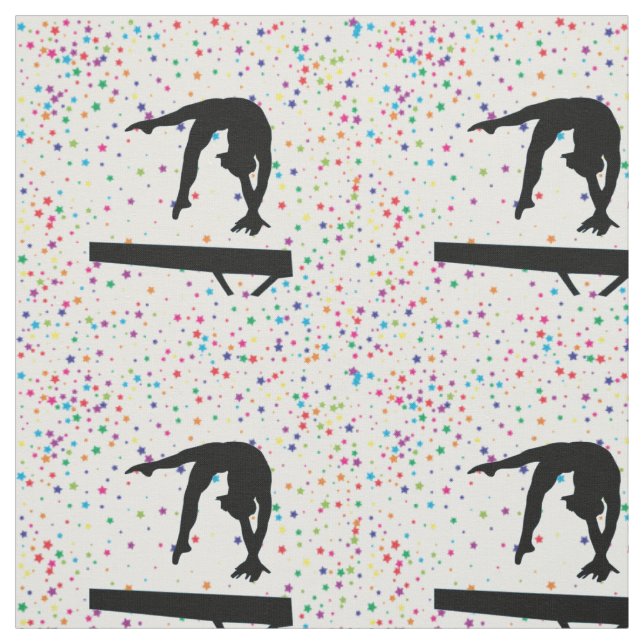 Girls Gymnastics Superstar Balance Beam  Fabric (Swatch)