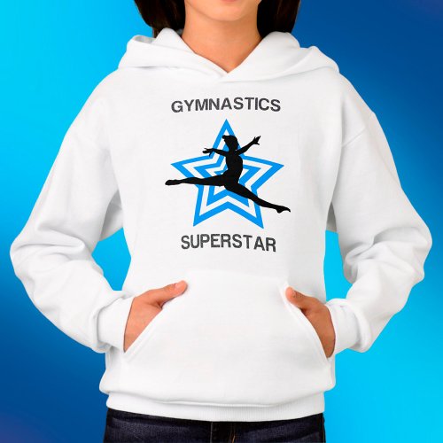 Girls Gymnastics Superstar Leap   Hoodie