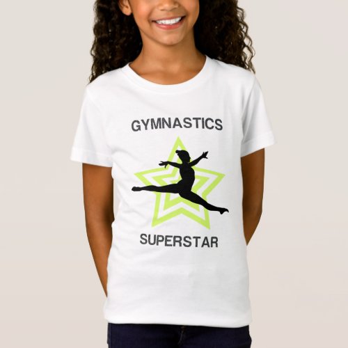 Girls Gymnastics Superstar Leap T_Shirt