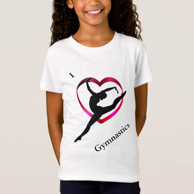 Girls Gymnastics T-Shirt (Front)