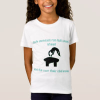 Girls Gymnastics Vault Personalized T-Shirt