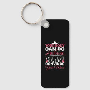 Girls Gymnastics - Your Body Can Do Anything Keychain