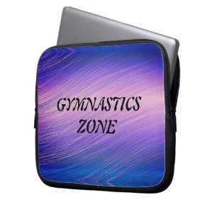Girls Gymnastics Zone Gymnast Rainbow Sparkle Laptop Sleeve
