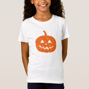 Girls Halloween Pumpkin Shirt