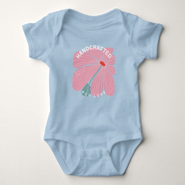 Girls' Handcrafted For Love Baby Bodysuit (Front)