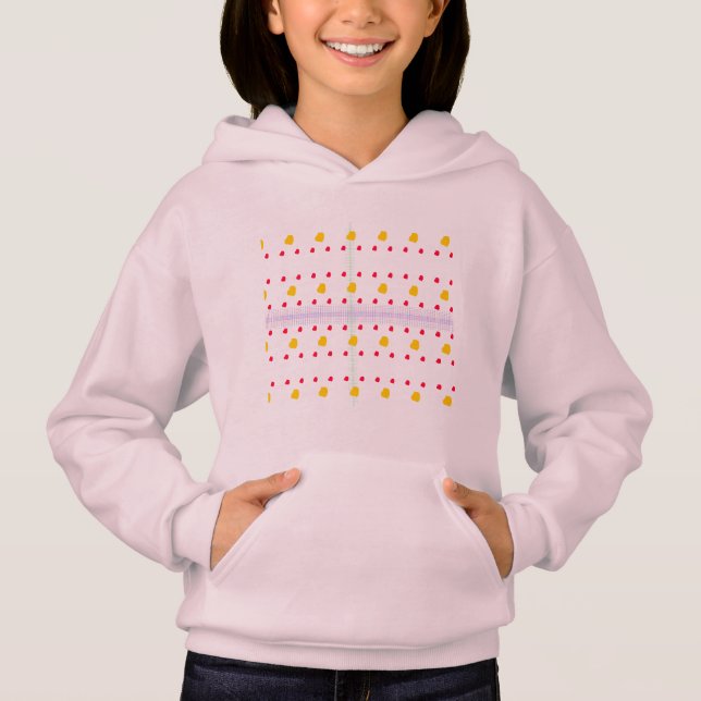 Girls' Hanes ComfortBlend® Ho Lingering Happy Mood Hoodie (Front)