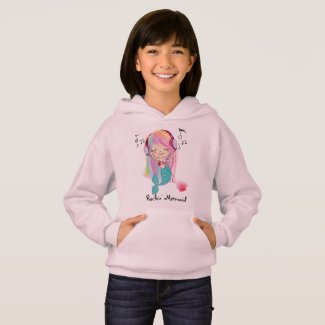 Girl's Hanes Little Baby Mermaid Hoodie