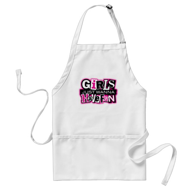 Girls Have Fun Adult Apron (Front)