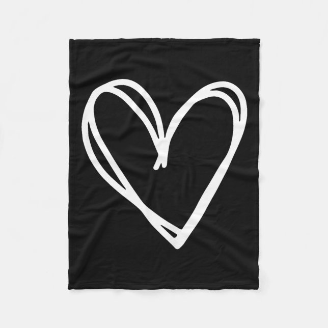 Girls Heart For Women Valentines Day Graphic  Fleece Blanket (Front)