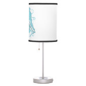 Girls Hockey Heart Tattoo Love Table Lamp (Right)