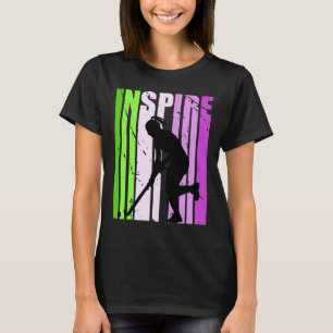 Girls Hockey Inspire Birthday Color Daughter Fan F T-Shirt