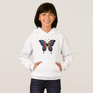 Toddler/Youth - Detroit Butterfly Hoodie - Candy Pink