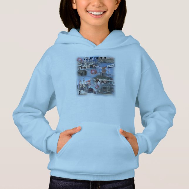 Girls Hooded Sweatshirt from Cape Town (Front)