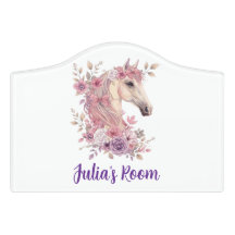 Girls Horse Pastel- White